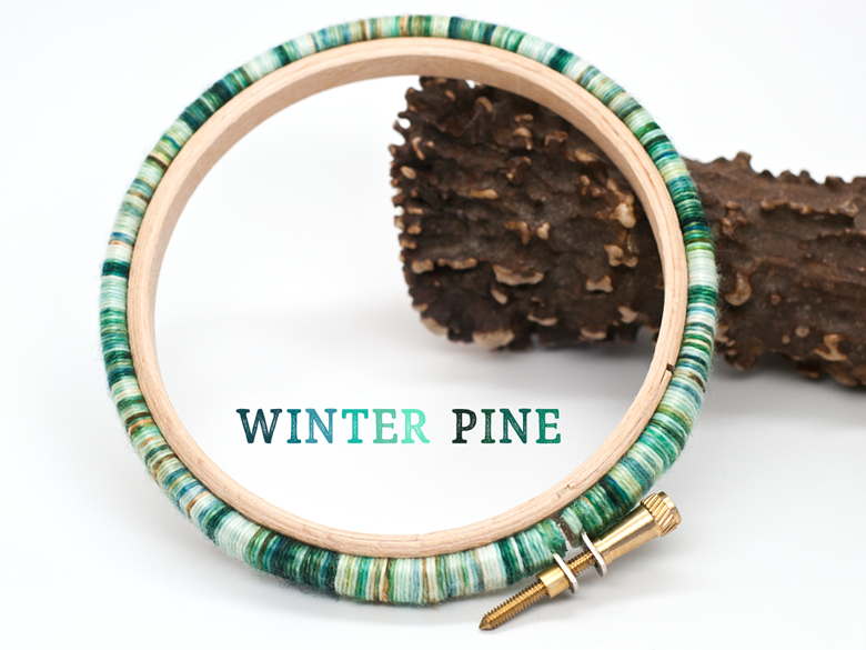 DIY 4-inch Yarn Wrapped Embroidery Hoop Frame - Tonkai (fireside