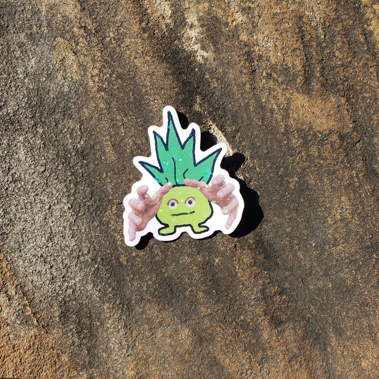 Shiny Cursed Oddish Emoji Sticker - senholo's Ko-fi Shop - Ko-fi ️ ...