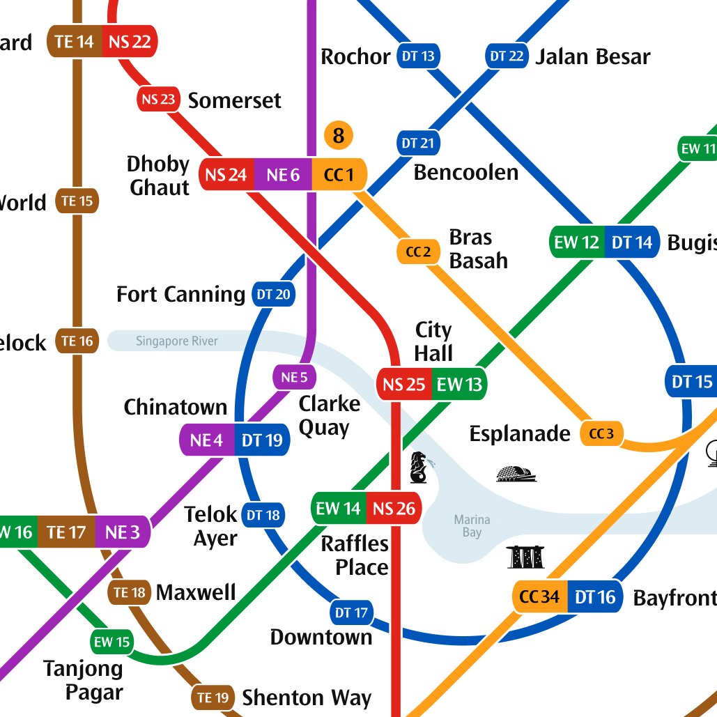 Singapore MRT Map 2040 v2 [Hi-res PDF & PNG] - bkktransit's Ko-fi Shop ...