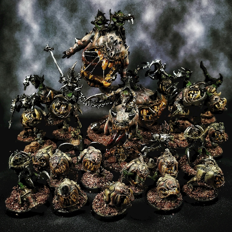 Grimdark Gloomspite Gitz army (Squigs) - Machiko.Miniatures's Ko-fi ...