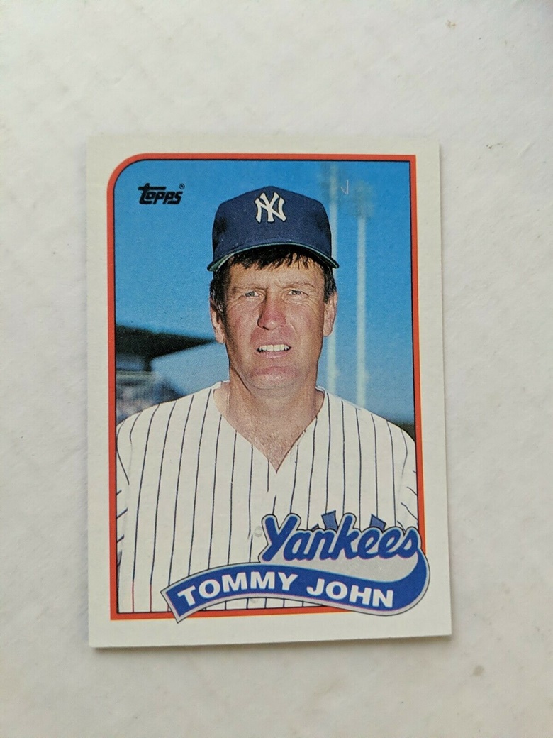 1989 Topps Tommy John New York Yankees #359 Baseball Card - Fregworld's ...