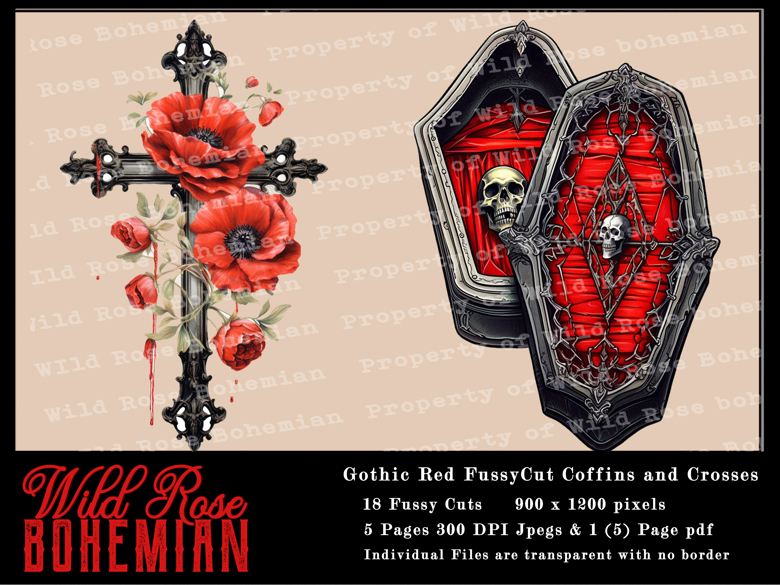 GOTHIC SKULL Printable Aceo Halloween Scrapbook Greeting Cards