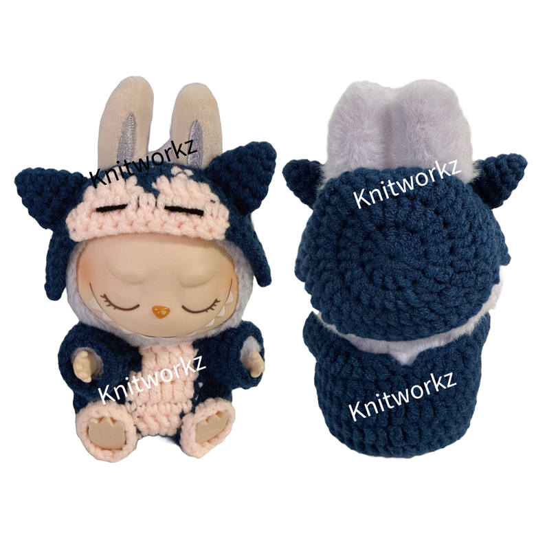 Labubu v2 snorlax/ Psyduck outfit - Knitworkz's Ko-fi Shop