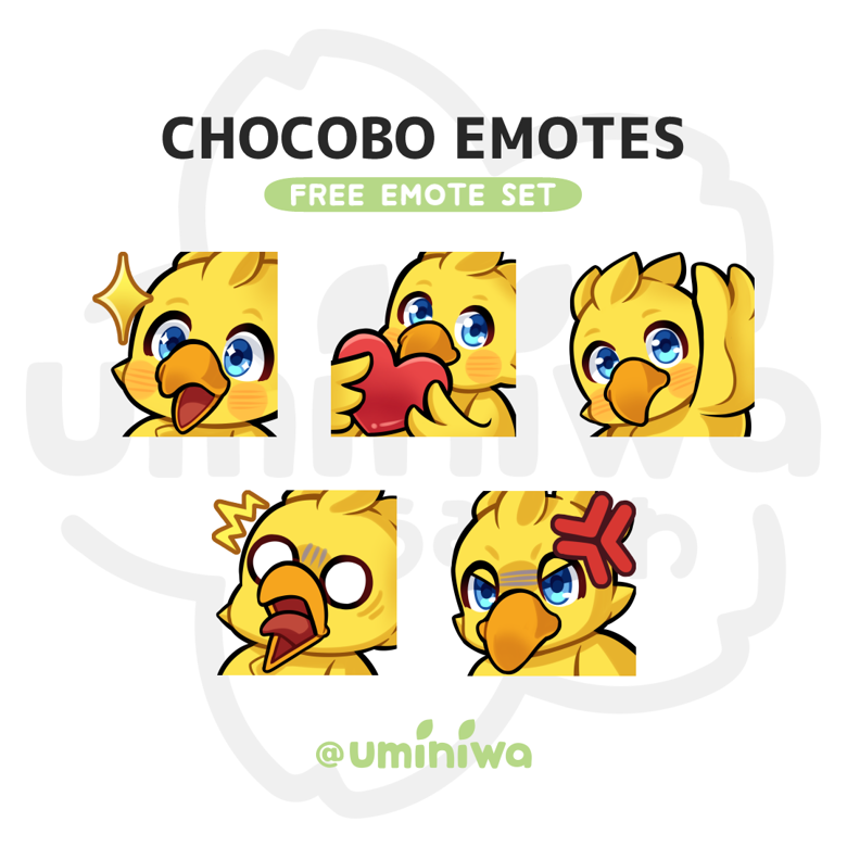 Final Fantasy Chocobo free emote set - Umi's Ko-fi Shop - Ko-fi ️ Where ...