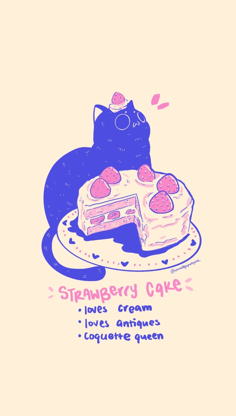 Cake Cats Digital Phone Wallpaper~ - SmudgePudge's Ko-fi Shop - Ko-fi ️ ...