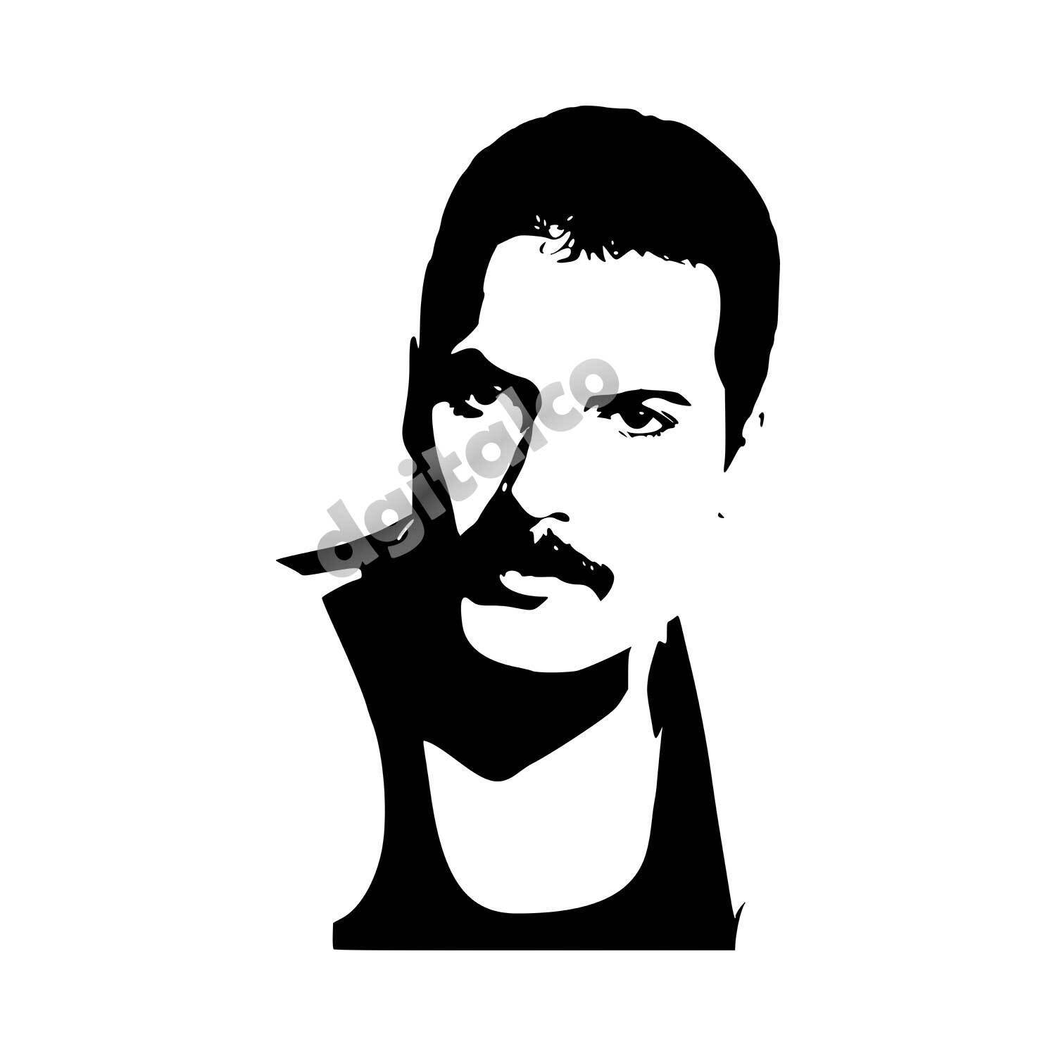 Freddie Mercury Vector Portrait Graphic - Dgitalco's Ko-fi Shop - Ko-fi ...