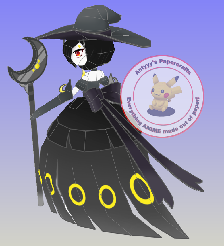 Pokemon - Gardevoir Umbreon Witch Papercraft - Antyyy's Ko-fi Shop - Ko ...