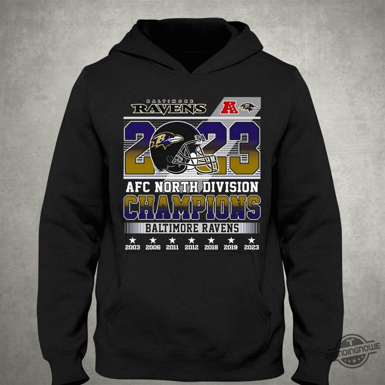 Ravens Afc North Champions Shirt 2023 Afc North Division Champions Bal 