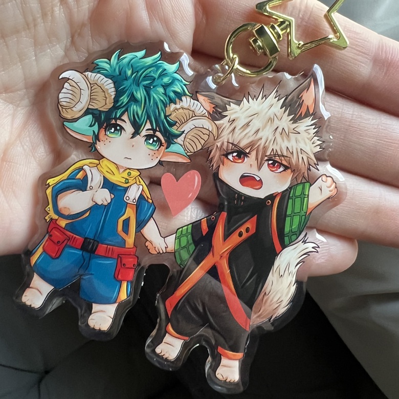 BKDK Hybrid Chibi 3” Acrylic Charm - Kitty Heart's Ko-fi Shop - Ko-fi ️ ...