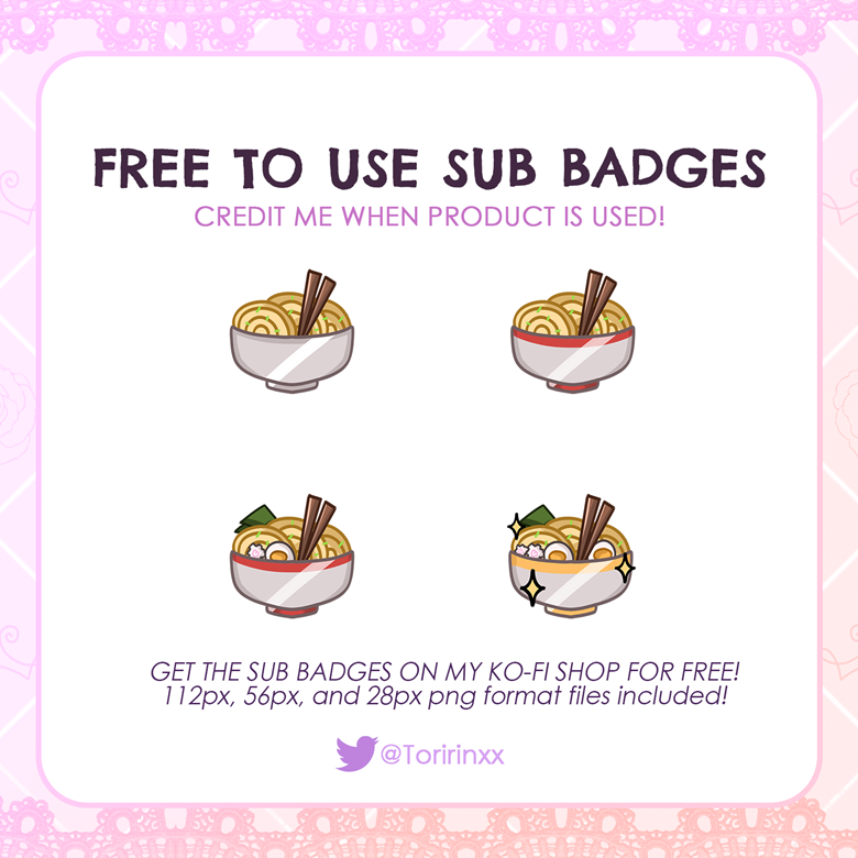 Pudding Twitch Badges - Kimiyon's Ko-fi Shop - Ko-fi ❤️ Where creators get  support from fans through donations, memberships, shop sales and more! The  original 'Buy Me a Coffee' Page.