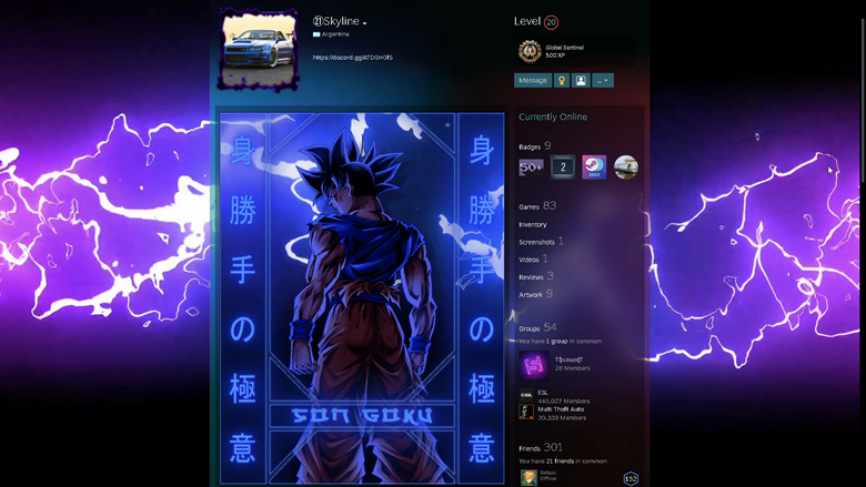 Steam Community Market :: Listings for 678950-Goku (Profile Background)