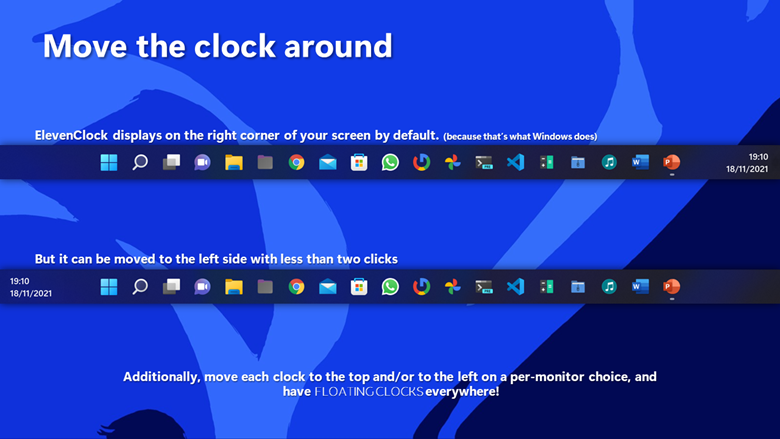 ElevenClock 4.3.0 download the last version for windows