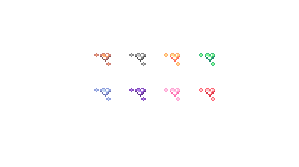 Pixel Heart Twitch Badges - glitchedinorbit's Ko-fi Shop - Ko-fi