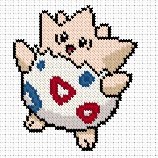 Pokemon Yellow Cross Stitch Pattern instant Download PDF 