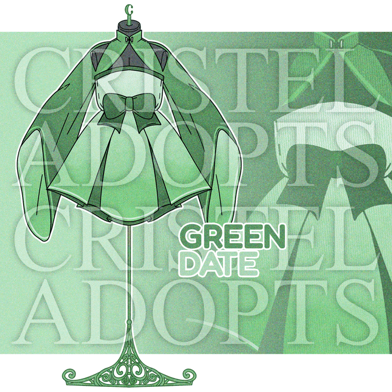 #203 Green date Outfit Adopt - Cristel Adopts's Ko-fi Shop - Ko-fi ️ ...