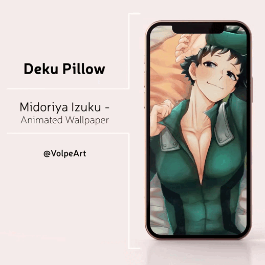 Deku Pillow - Animated Wallpaper - Volpe 's Ko-fi Shop - Ko-fi ❤️ Where  creators get support from fans through donations, memberships, shop sales  and more! The original 'Buy Me a Coffee' Page.