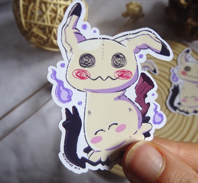 Mimikyu sticker - snyderdraws's Ko-fi Shop