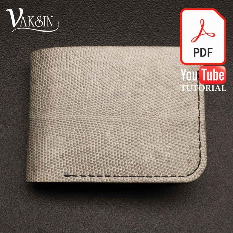 DIY Classic Bifold Wallet PDF Pattern With Video Tutorial - Vaksin's Ko ...