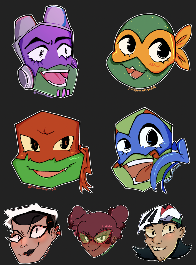 ROTTMNT 2018 Full icon set - MushroomGrenade's Ko-fi Shop - Ko-fi ️ ...