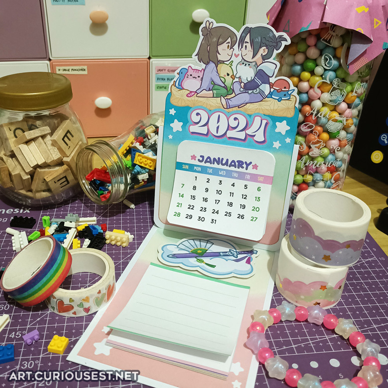 DIY Sangcheng Sleepover 2024 Calendar Ali Curiousest's Kofi Shop