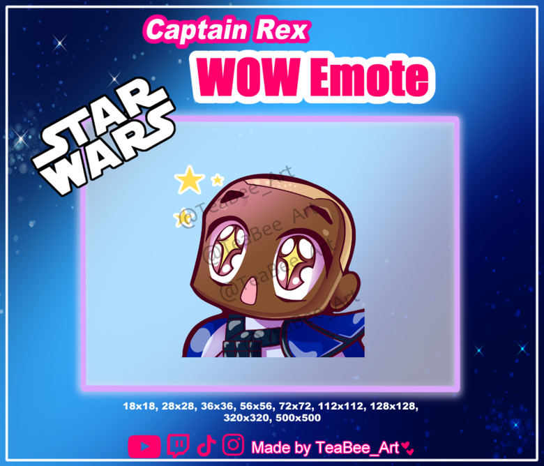 Captain Rex, WOW Emote - TeaBee_Art&rsquo;s Ko-fi Shop - Ko-fi 