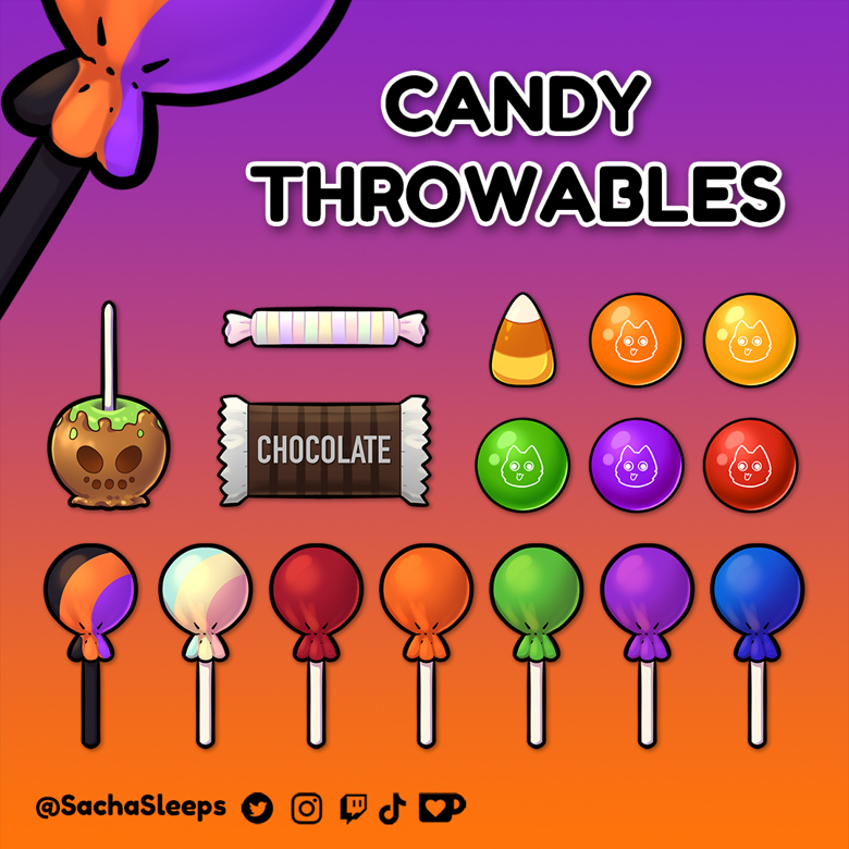 Vtuber Candy Throwables - Sacha's Ko-fi Shop - Ko-fi ️ Where creators ...