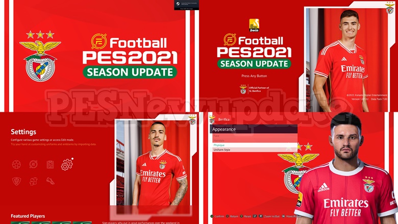 PES 2021 Menu eFootball 2023 by PESNewupdate ~