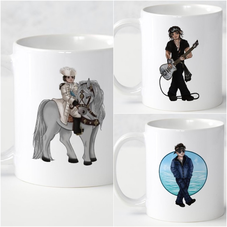 Personalized Electric Guitar Coffee Mug