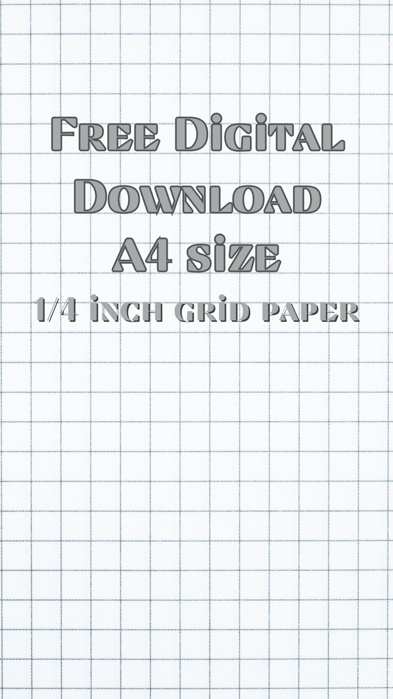 Graph paper quarter inch printable PDF - Megan Artwright's Ko-fi Shop - Ko-fi ️ Where creators ...
