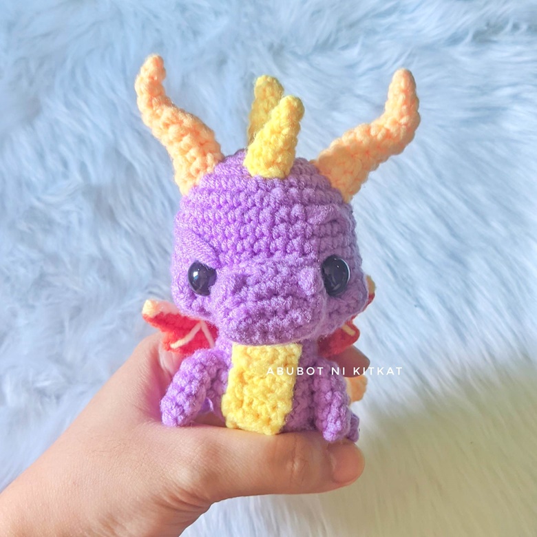 Amigurumi Spyro the Dragon Crochet Pattern (PDF) Abubot ni Kitkat's