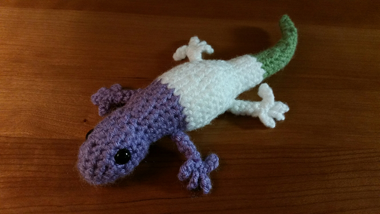 Genderqueer Pride Gecko Amigurumi Crochet Toy - Jarrett's Ko-fi Shop ...