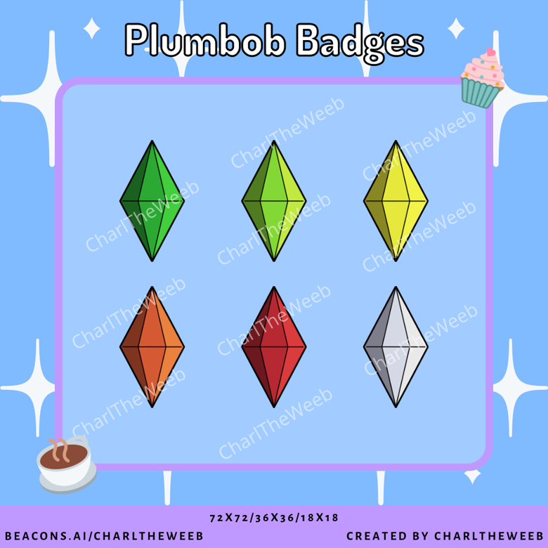 F2u Sims Plumbob Sub And Bit Badges For Youtubetwitch Charltheweebs Ko Fi Shop Ko Fi ️ Where