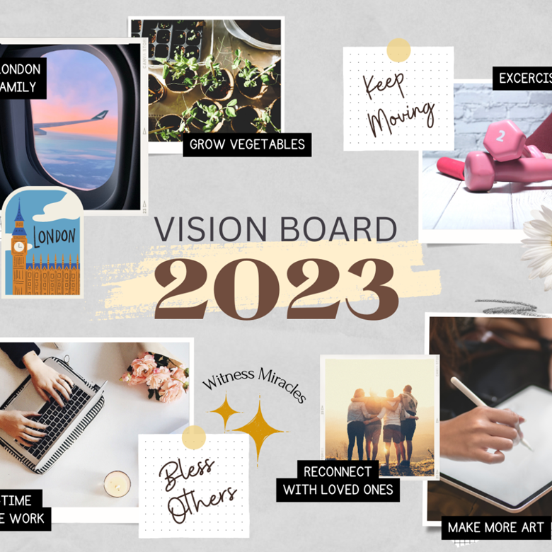 Minimalist Vision Board Canva Template - daiumz's Ko-fi Shop - Ko-fi ️ ...