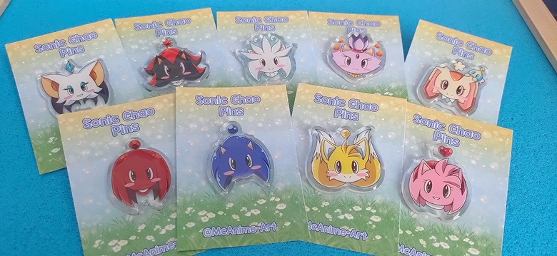 Sonic Chao Pins - McAnime Art's Ko-fi Shop