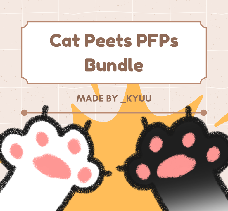 Cat Peet PFPs Bundle by _Kyuu - _Kyuu's Ko-fi Shop - Ko-fi