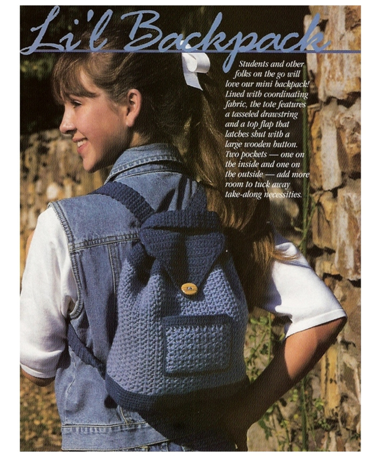 Two Tone Lettering Backpack / Bag Charm / Set