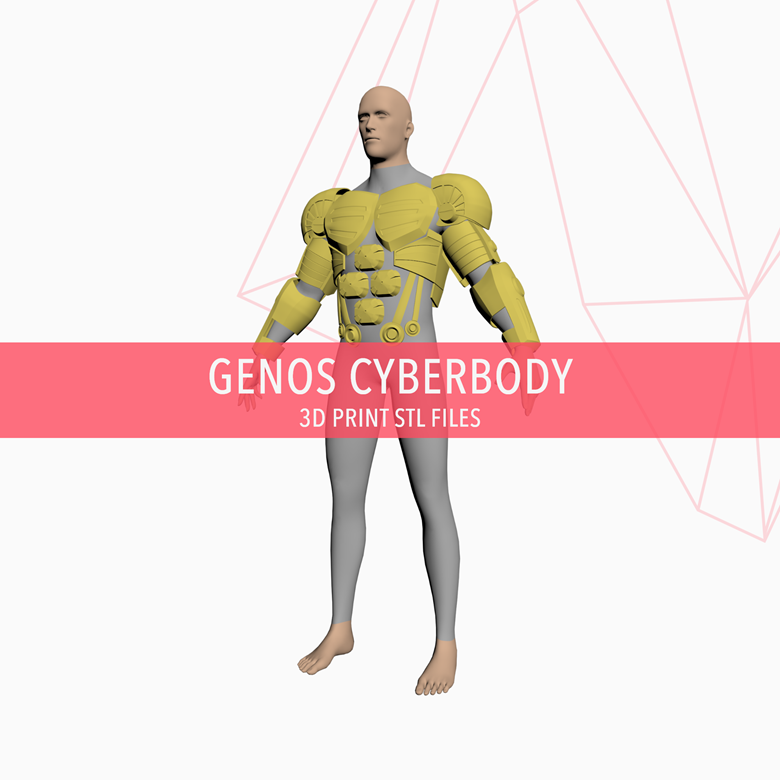 Genos Cyberbody Cosplay 3D Print Files Role Props s Ko fi Shop