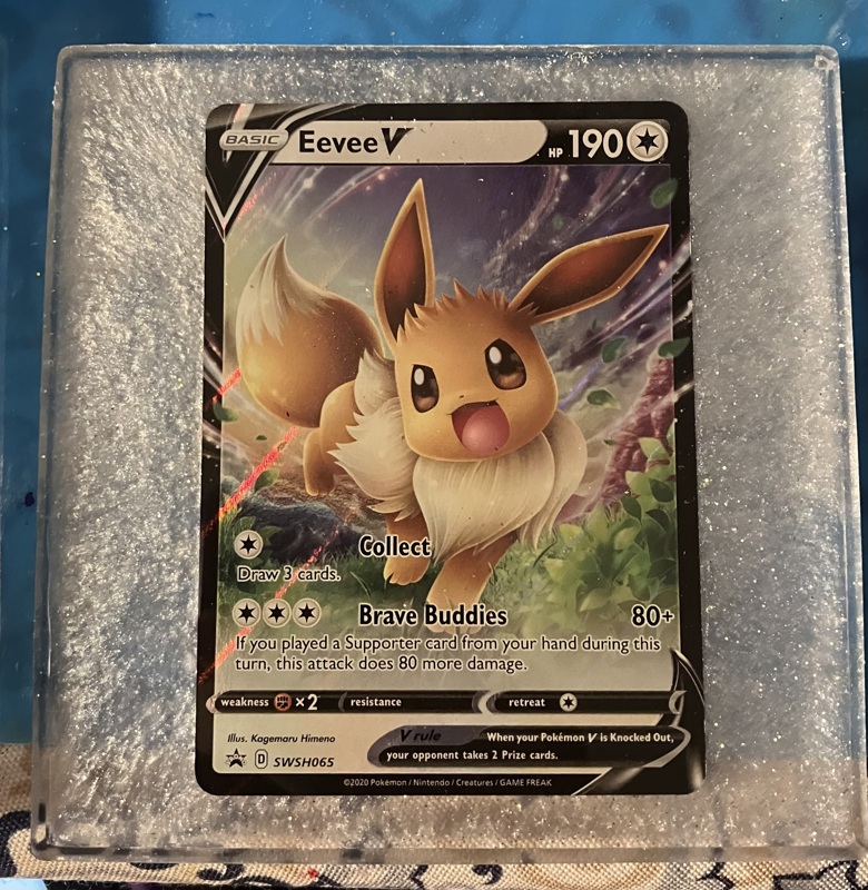 Big Eevee V Card Resin Coaster - Silvallier Spade's Ko-fi Shop - Ko-fi ...