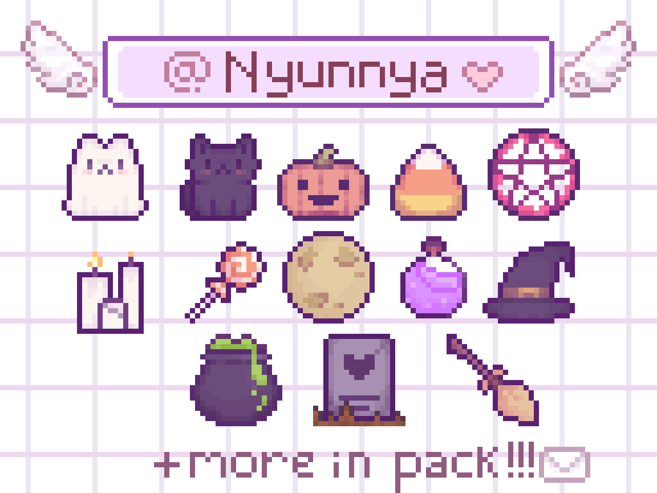 Halloween Themed Pixel Twitch Badges Nyunnyas Ko Fi Shop Ko Fi ️ Where Creators Get Support