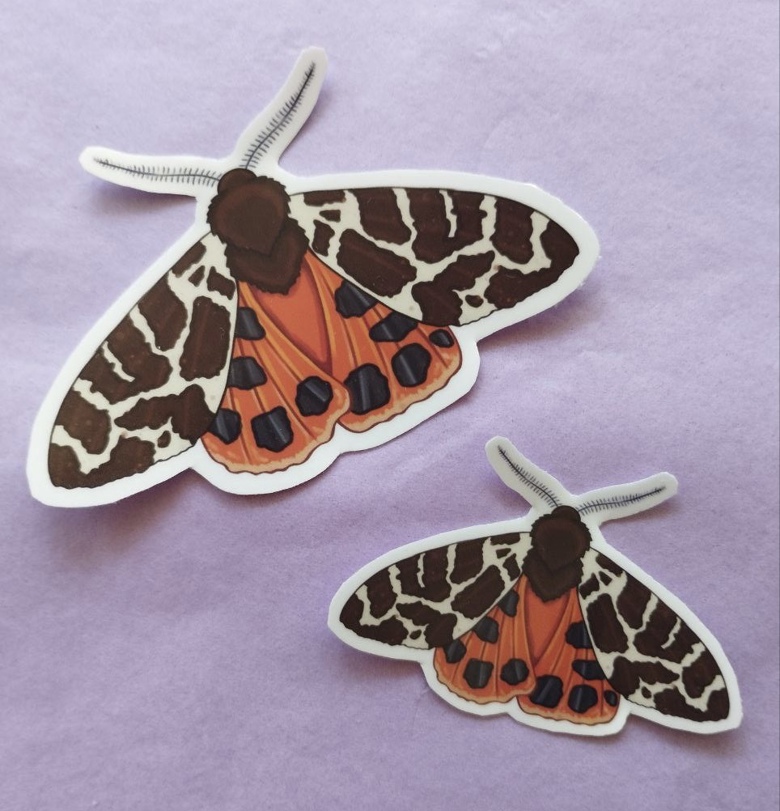 Small Moth Stickers