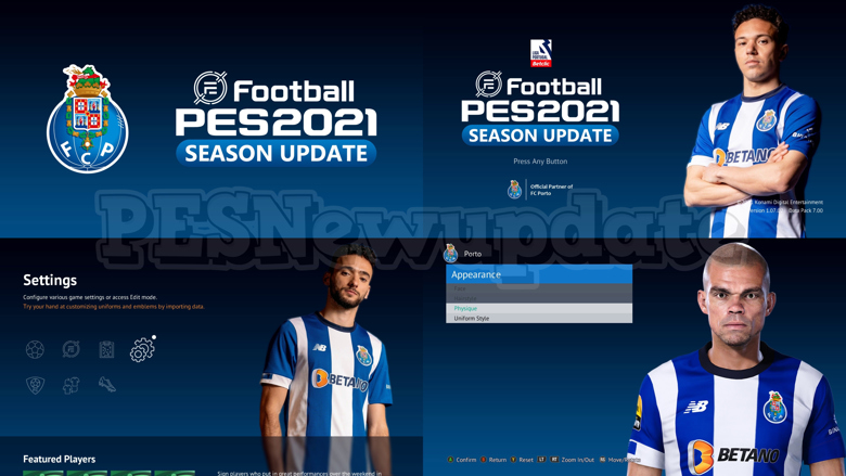 PES 2021 Menu eFootball 2022 SEASON 1 by PESNewupdate ~