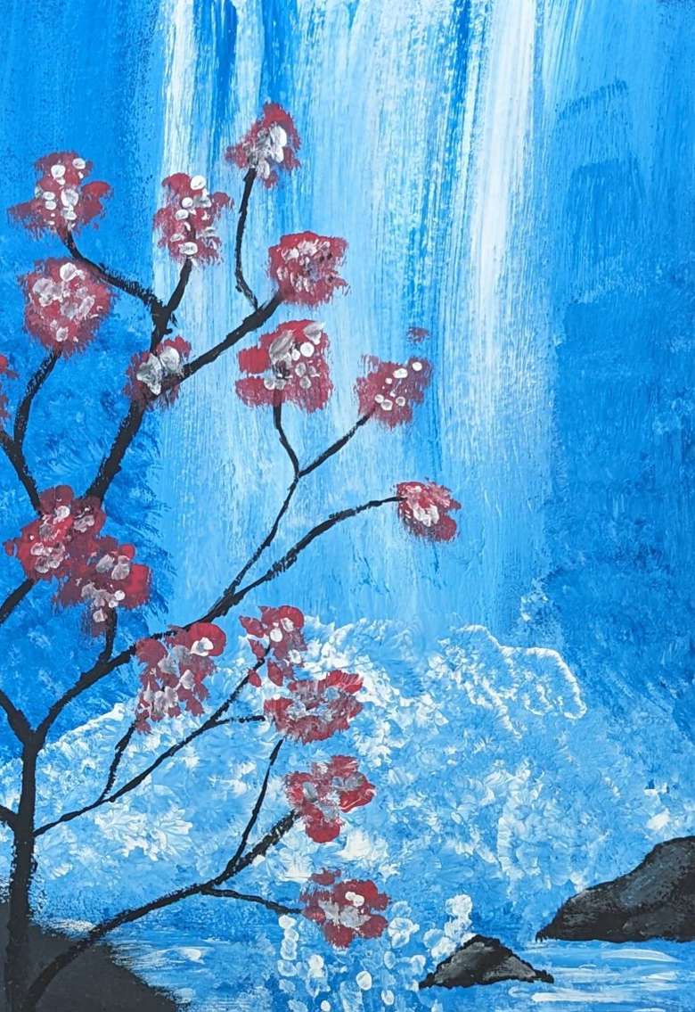 Cherry Blossom Waterfall - Jessalite's Ko-fi Shop - Ko-fi ️ Where 