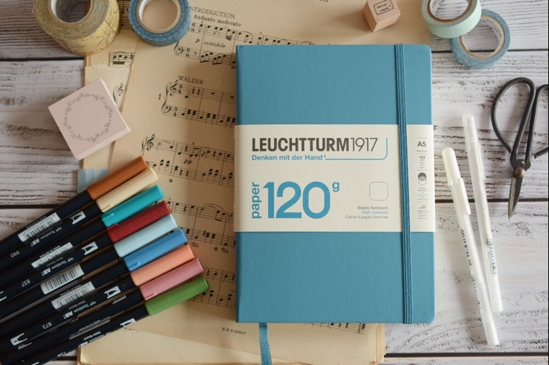 Leuchtturm1917 Bullet Journal Edition 2 Blue Notebook Medium A5 - Notebook