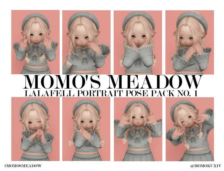 momo's lalafell portrait pose pack no. 1 - momo's Ko-fi Shop - Ko-fi ️ ...