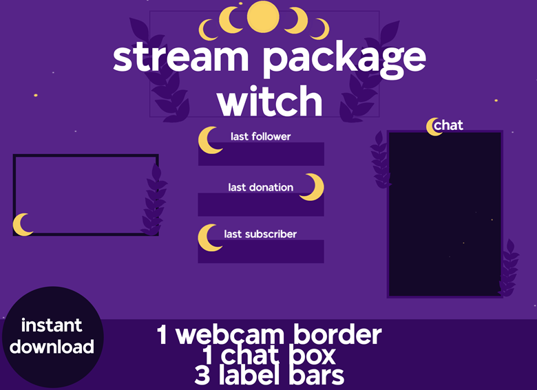 Twitch stream package - Witch - IsabelleKrueger's Ko-fi Shop - Ko-fi ❤️  Where creators get support from fans through donations, memberships, shop  sales and more! The original 'Buy Me a Coffee' Page.