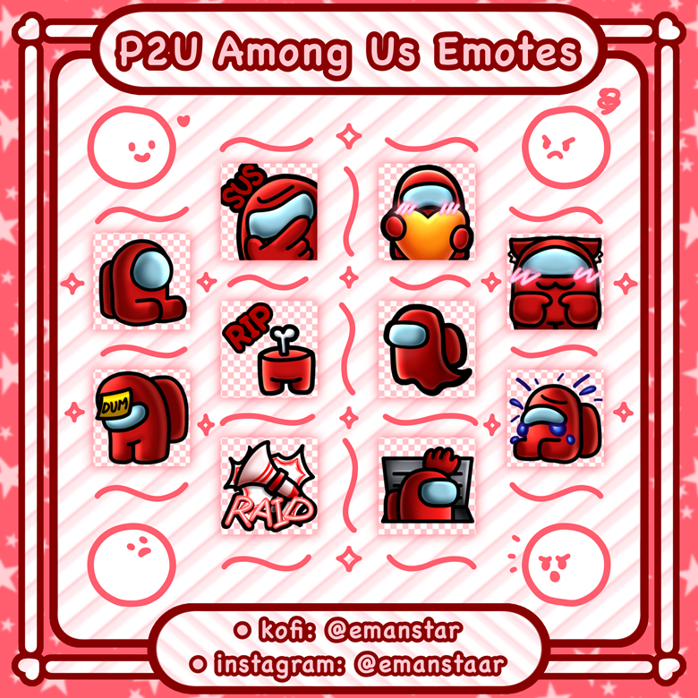 made emojis for our discord channel : r/AmongUs