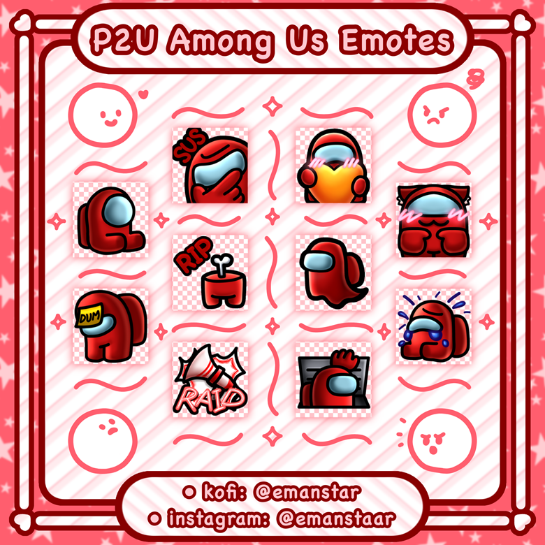 Among Us Us Emotes 