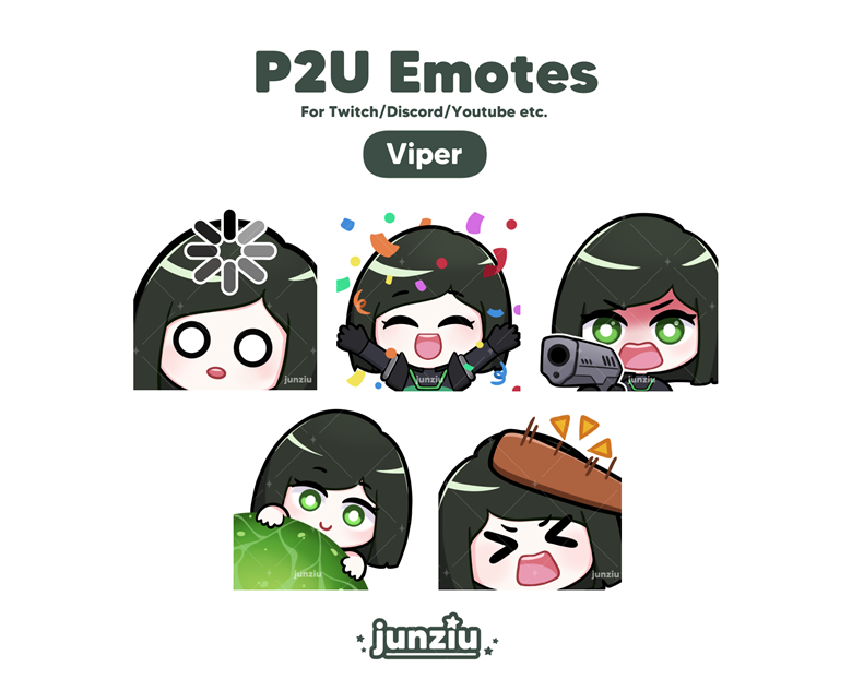 Valorant Viper Emotes For Twitch Discord Youtube Etc Junziu Junziu S Ko Fi Shop Ko Fi