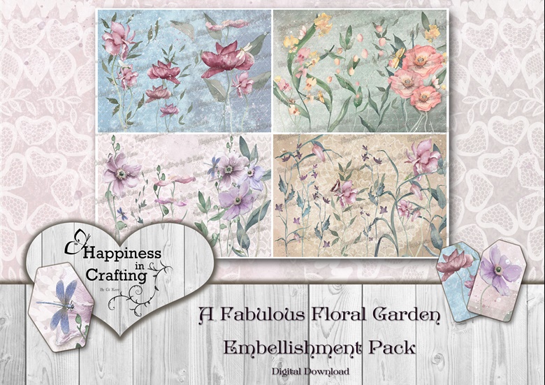 A Fabulous Floral Garden Embellishment Pack - Gi Kerr's Ko-fi Shop - Ko ...