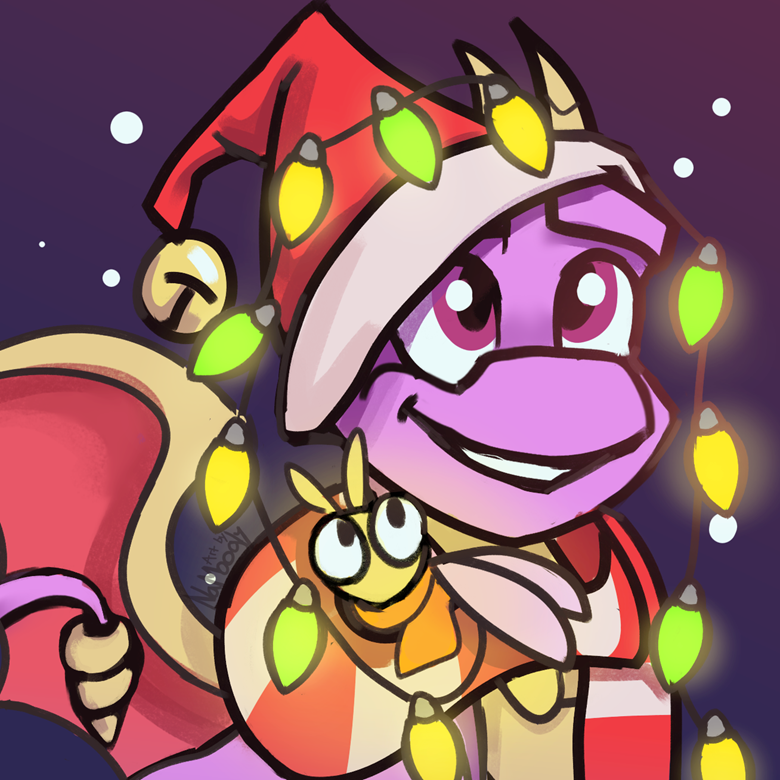 Festive Spyro Cropped - Animated + Variations - NaMoogly's Ko-fi Shop ...